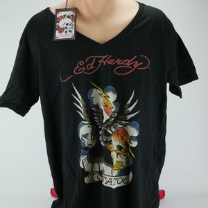 NWT Ed hardy Christian Audigier 77 Tattoo Size M
